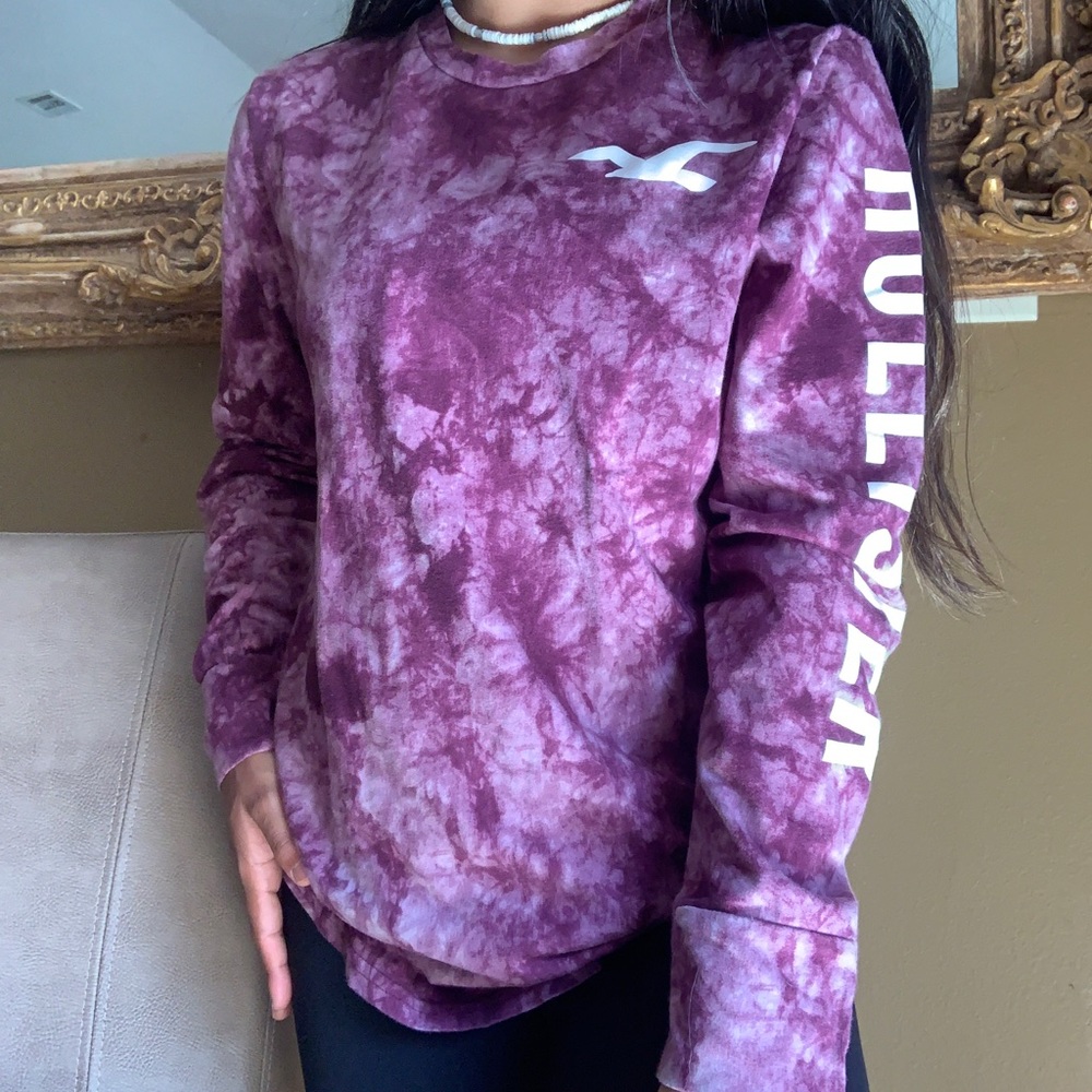 Hollister Marbled Long-Sleeve Shirt